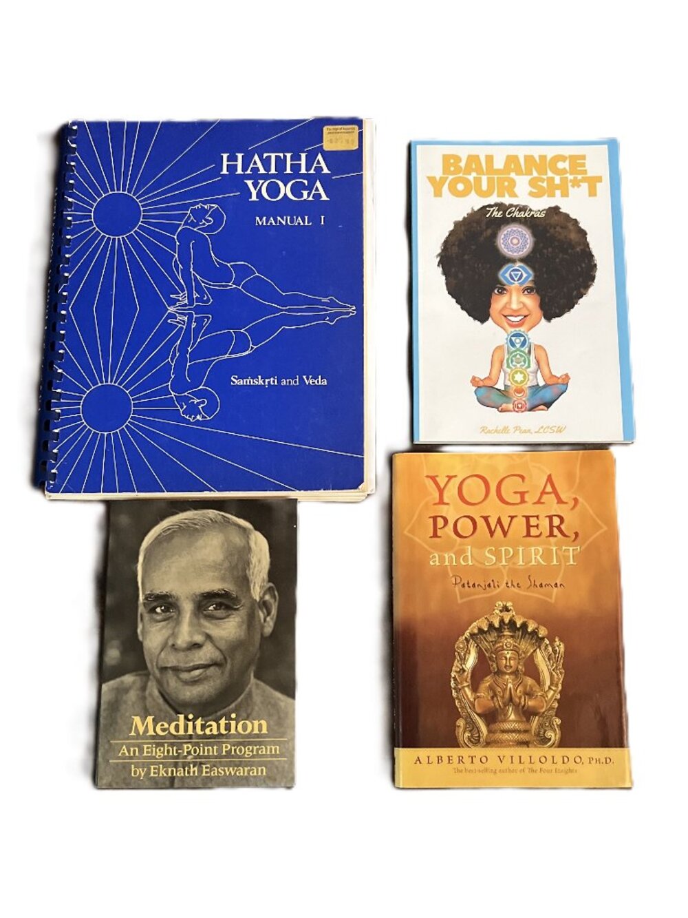 4-Book Yoga Bndl: Hatha Yoga, Balance Your Sh*t, Meditation, Yoga/Power/Spririt